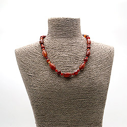 Бусы из сердолика светлого бочата