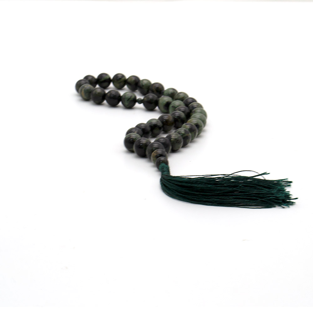 Фото товара четки из яшмы камбаба 12 мм 33 бусины