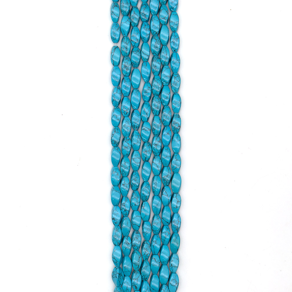 Фото товара бирюза имитация виток 16*8 мм