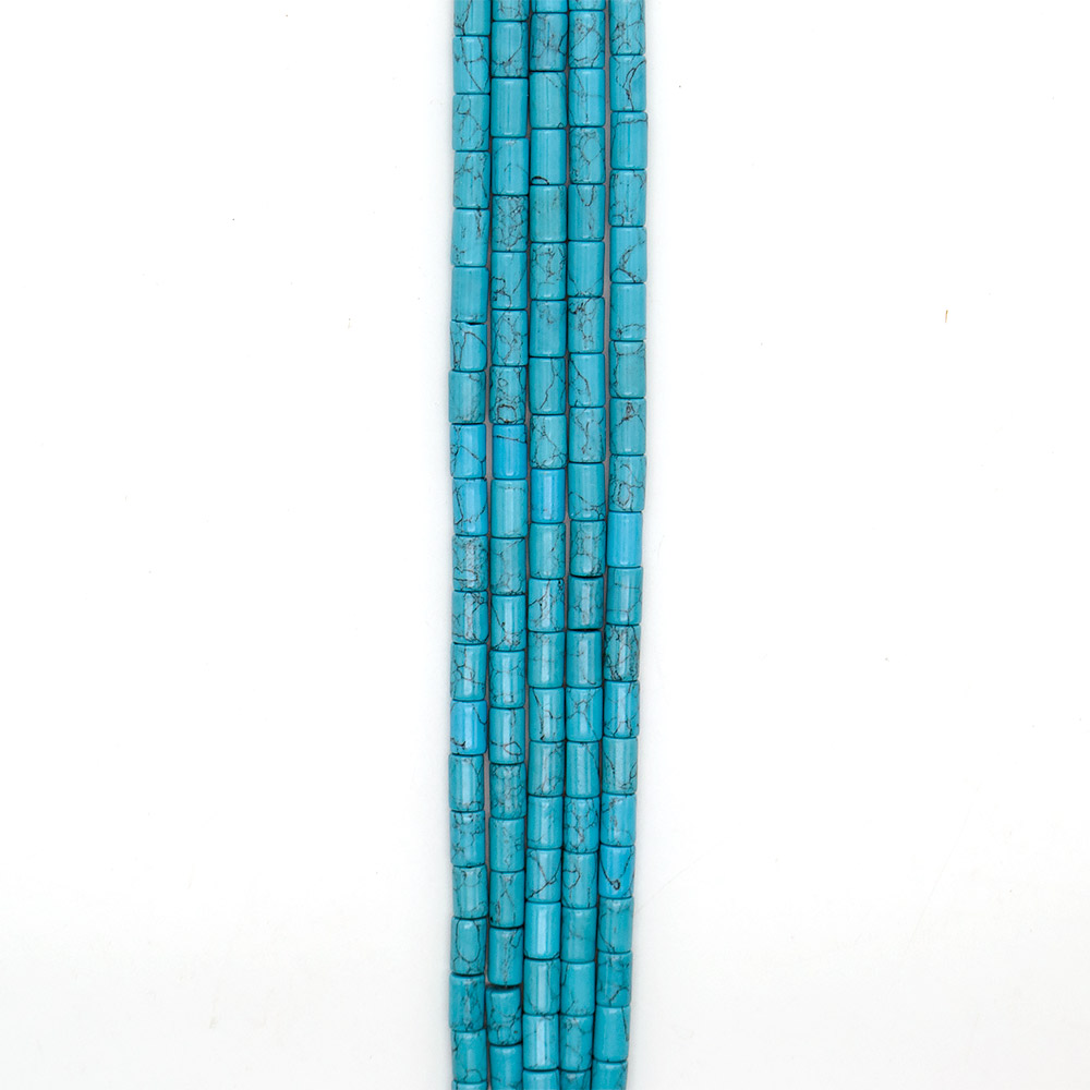 Фото товара бирюза имитация цилиндр 12*8 мм