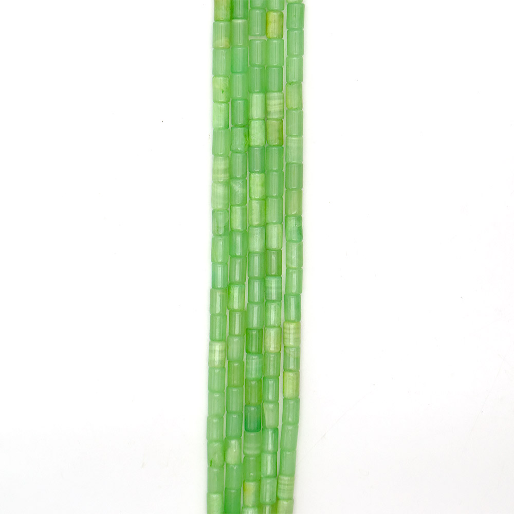 Фото товара оникс зеленый цилиндр 12*8 мм