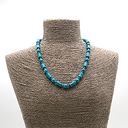 Бусы из бирюзы имитации цилиндр