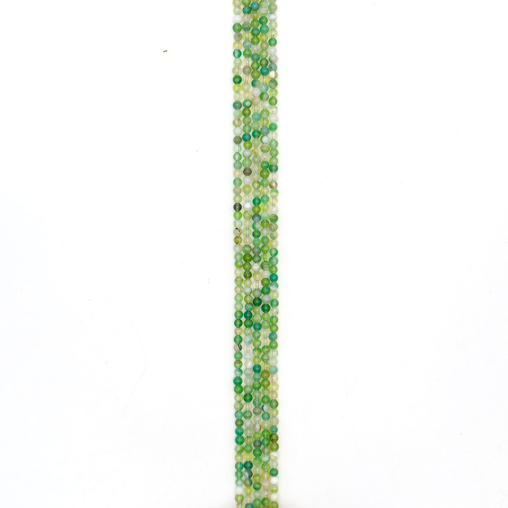 Фото товара агат шар цвет бледно-зеленый 4 мм