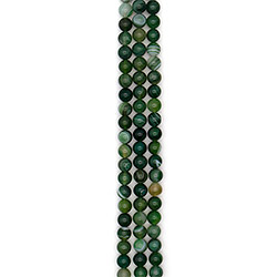 Агат шар цвет серо-зеленый 12 мм граненый