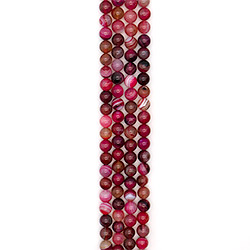 Агат шар цвет темно-розовый 12 мм