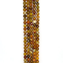 Агат шар цвет сердолик с зеленым 12 мм