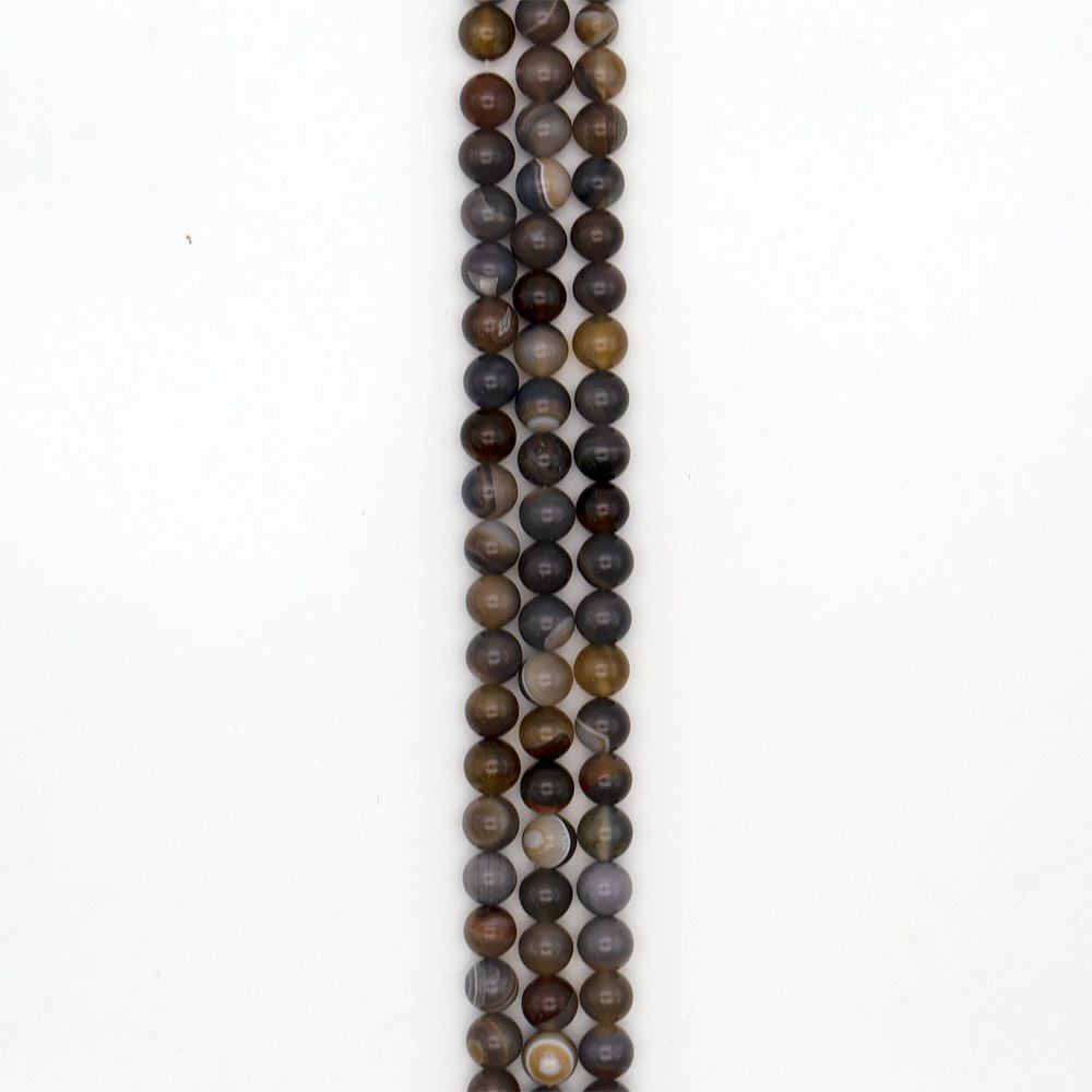 Фото товара агат шар цвет дымчатый темный 12 мм