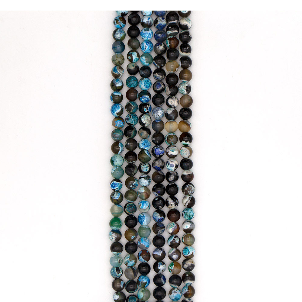 Фото товара агат "мозаика" шар цвет лазурный 10 мм