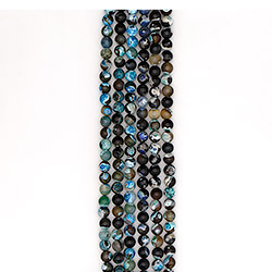 Агат "мозаика" шар цвет лазурный 10 мм