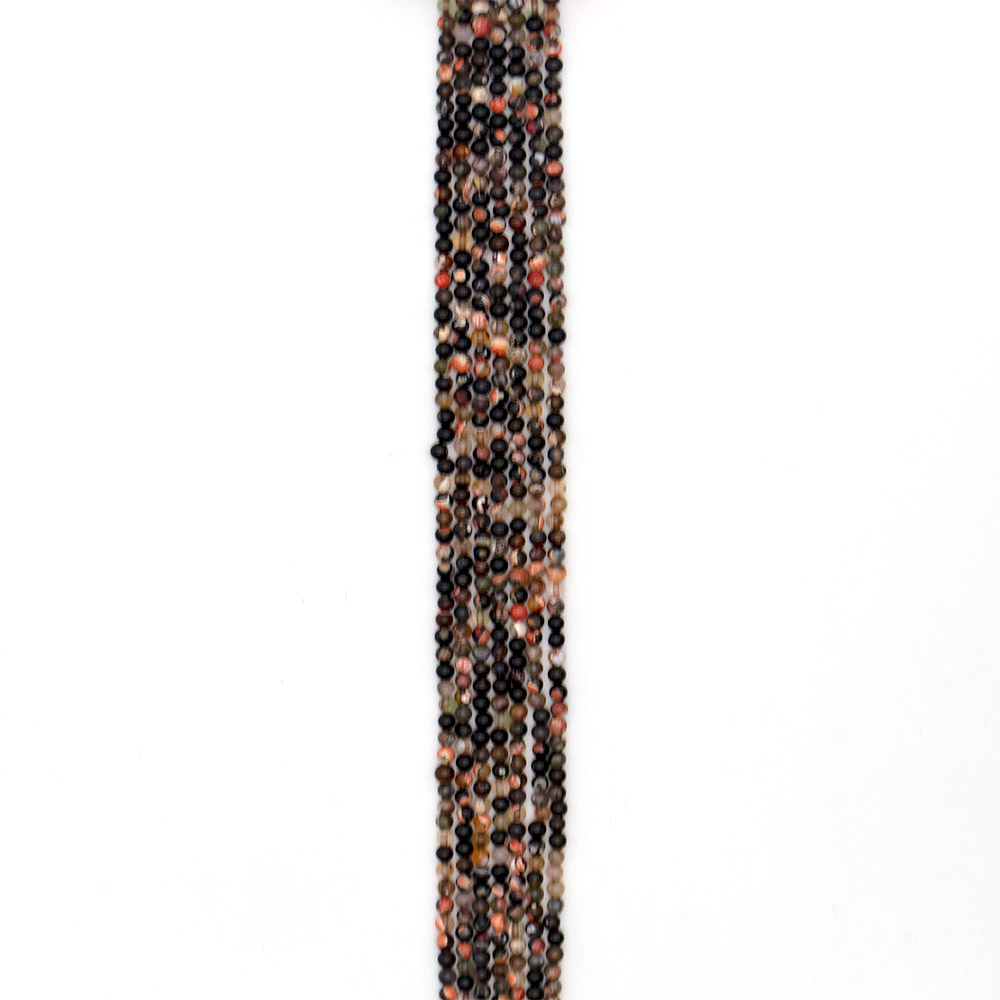 Фото товара агат "мозаика" шар цвет красный 4 мм