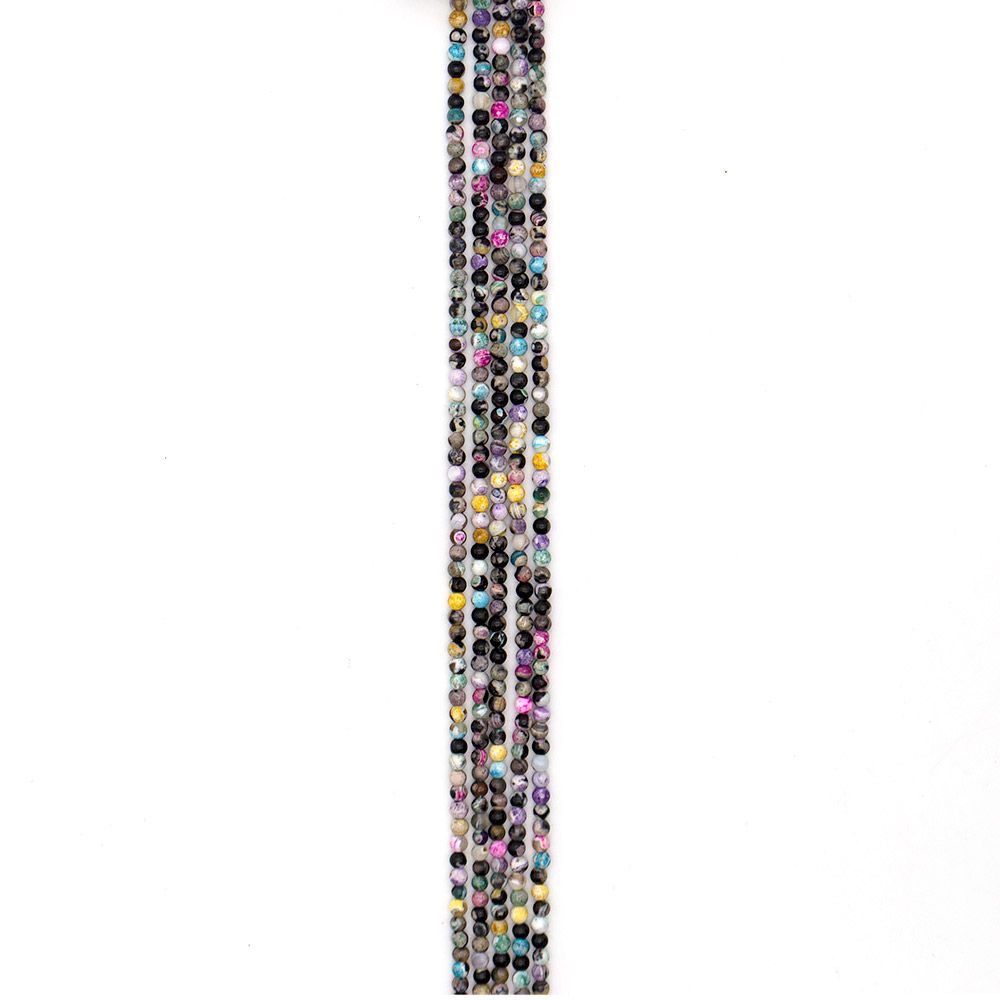 Фото товара агат "мозаика" шар микс цветов 4 мм