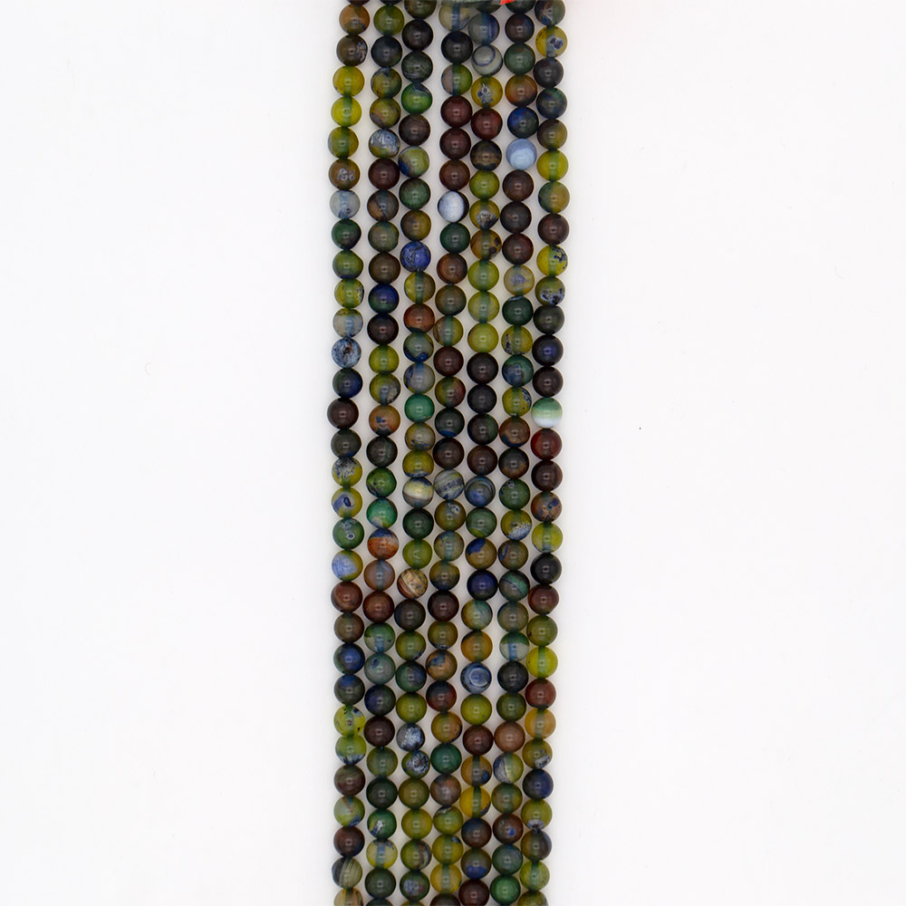 Фото товара агат шар цвет микс синий с зеленым 8 мм