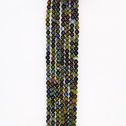 Агат шар цвет микс синий с зеленым 8 мм