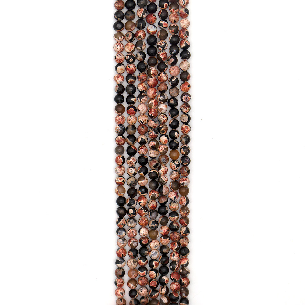 Фото товара агат "мозаика" шар цвет красный 8 мм