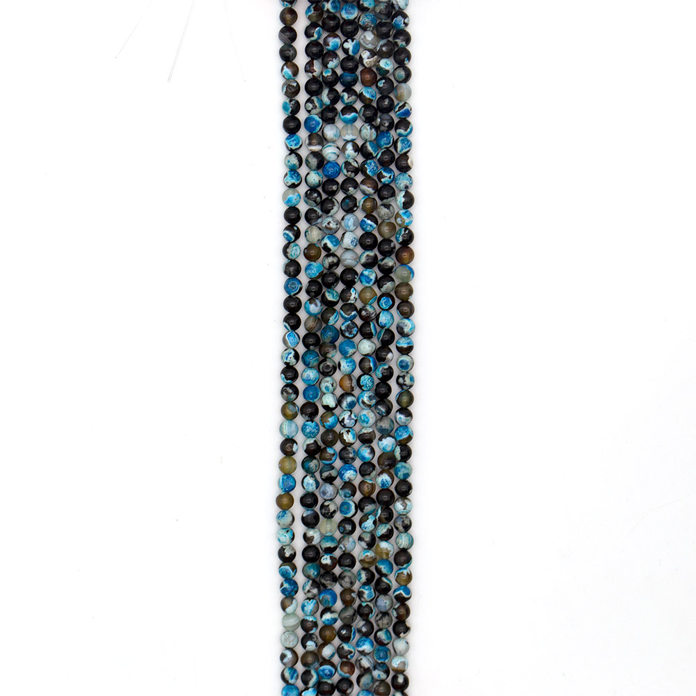 Фото товара агат "мозаика" шар цвет лазурный 6 мм