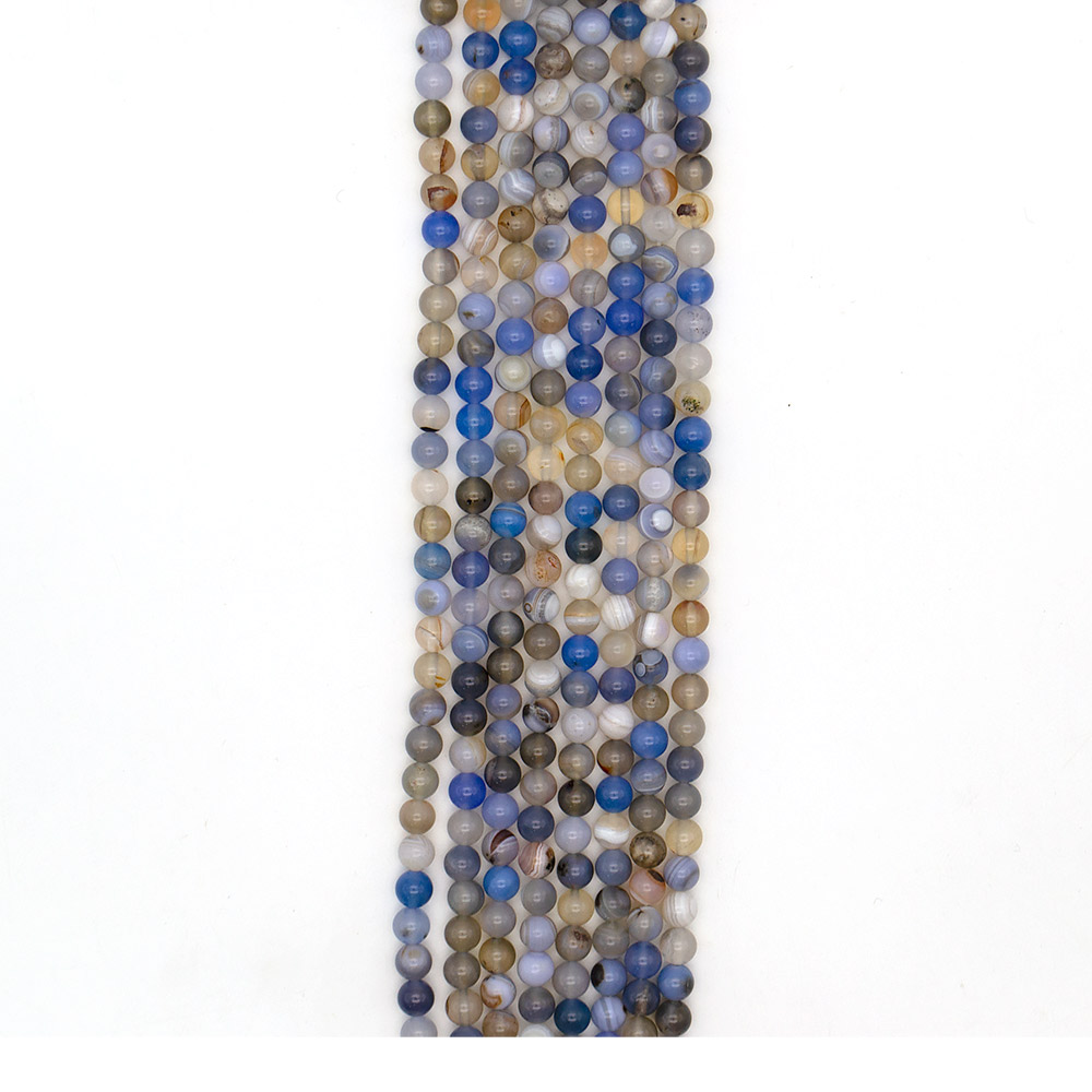 Фото товара агат шар цвет серо-голубой 10 мм