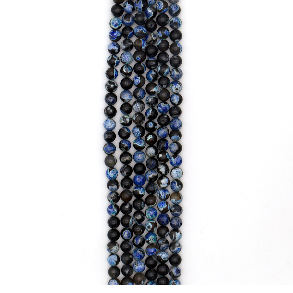 Фото товара агат "мозаика" шар цвет синий 10 мм