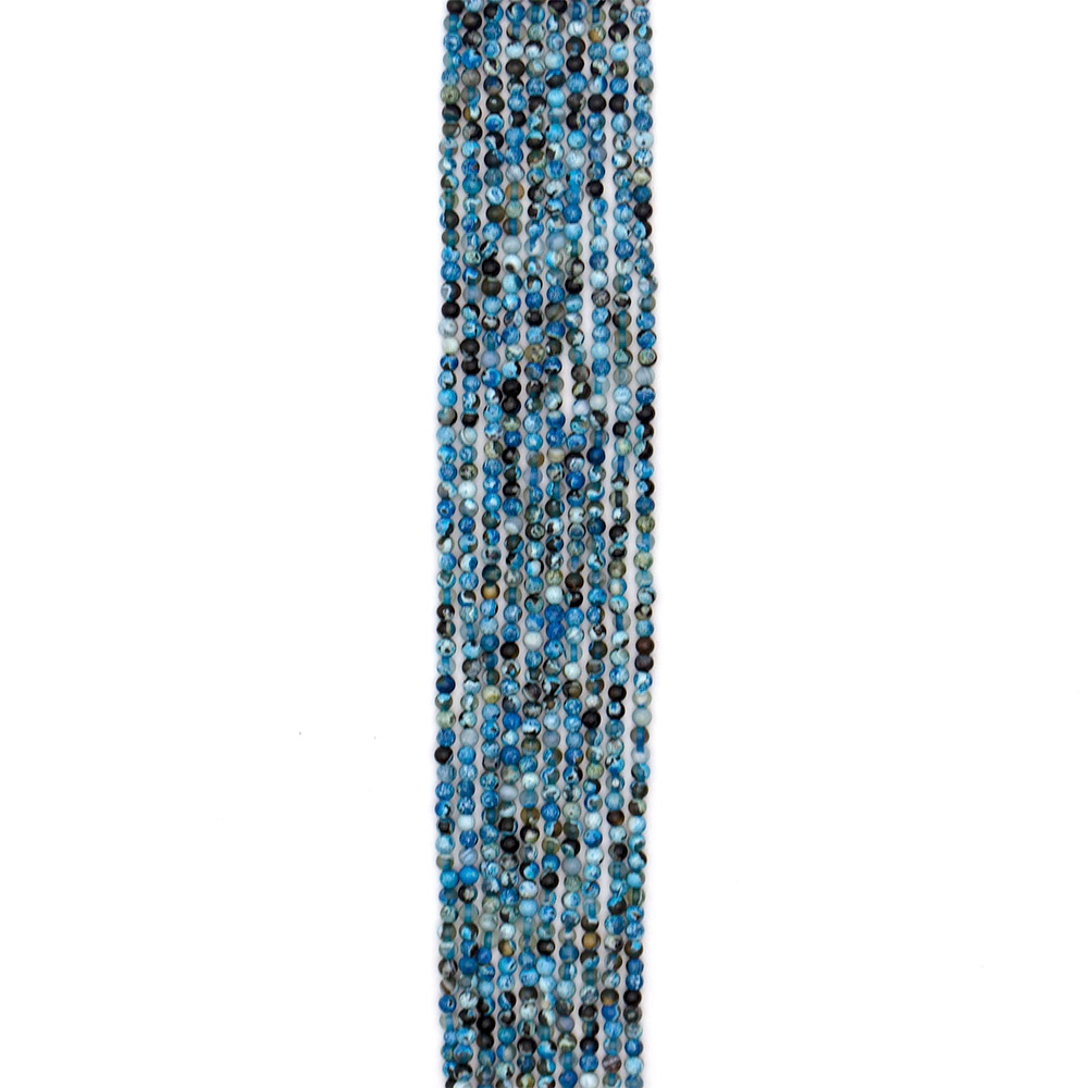 Фото товара агат "мозаика" шар цвет лазурный 4 мм