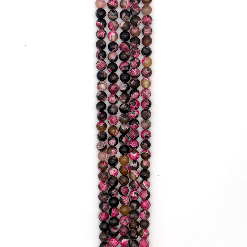 Фото товара агат "мозаика" шар цвет розовый 10 мм