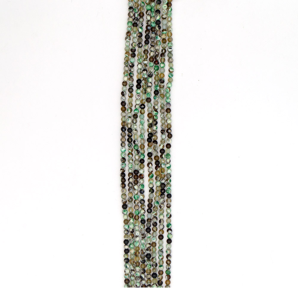 Фото товара агат "мозаика" шар цвет зеленый 4 мм