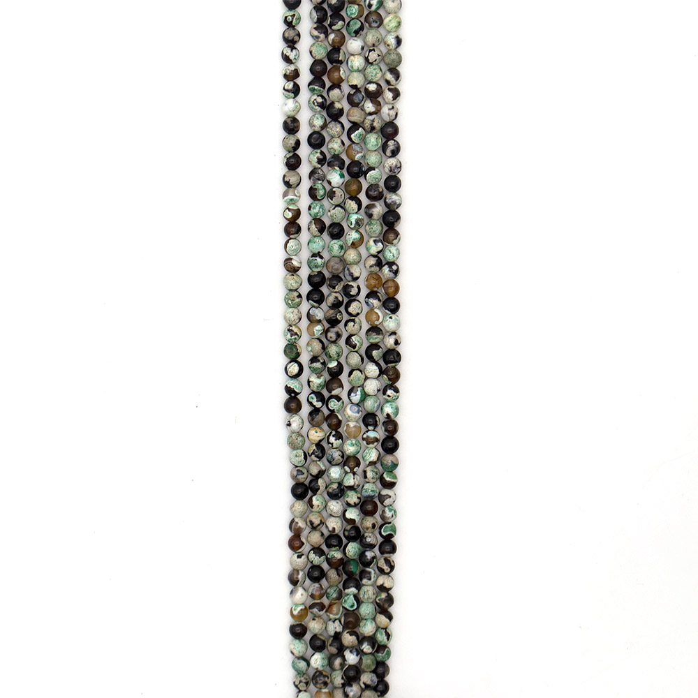 Фото товара агат "мозаика" шар цвет зеленый 6 мм