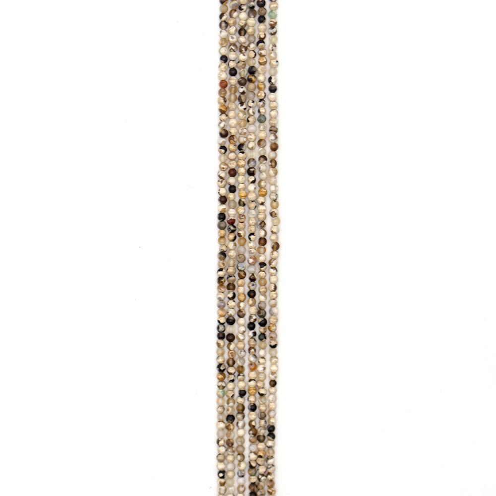 Фото товара агат "мозаика" шар цвет коричневый 4 мм