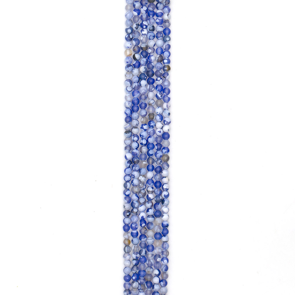 Фото товара агат "мозаика" шар цвет голубой 6 мм