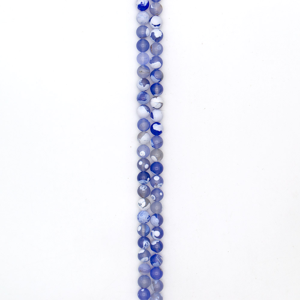 Фото товара агат "мозаика" шар цвет голубой 10 мм