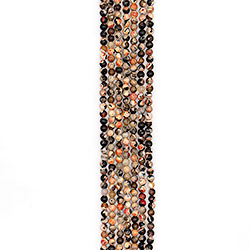 Агат "мозаика" шар цвет оранжевый 6 мм