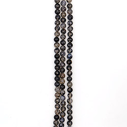 Агат кракле шар цвет черно-серый 10 мм