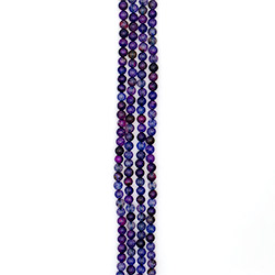 Агат кракле шар цвет фиолетово-синий 8 мм