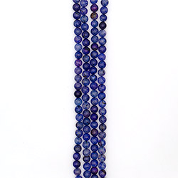 Агат кракле шар цвет фиолетово-синий 10 мм