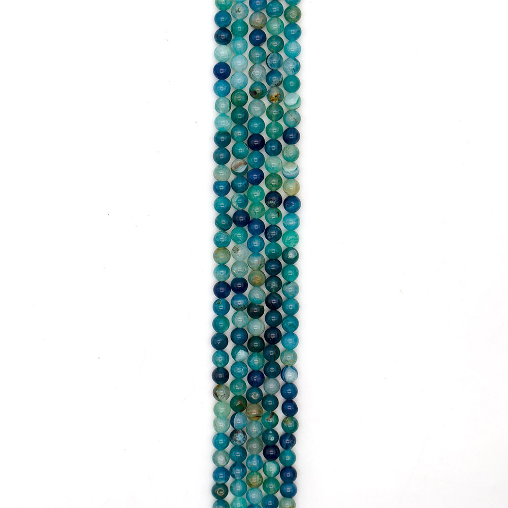 Фото товара агат кракле шар цвет сине-зеленый 8 мм