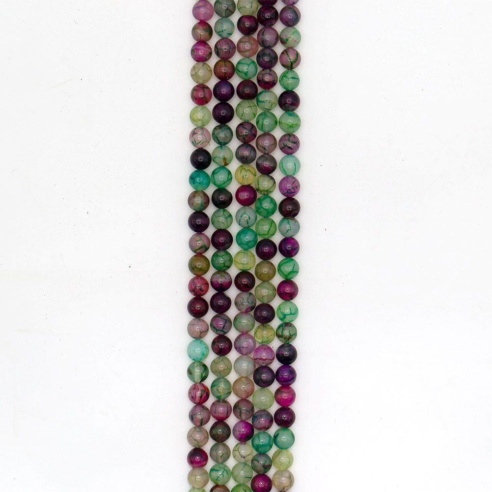 Фото товара агат кракле шар микс цветов в.с.10 мм