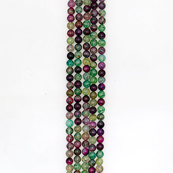 Агат кракле шар микс цветов В.С.10 мм