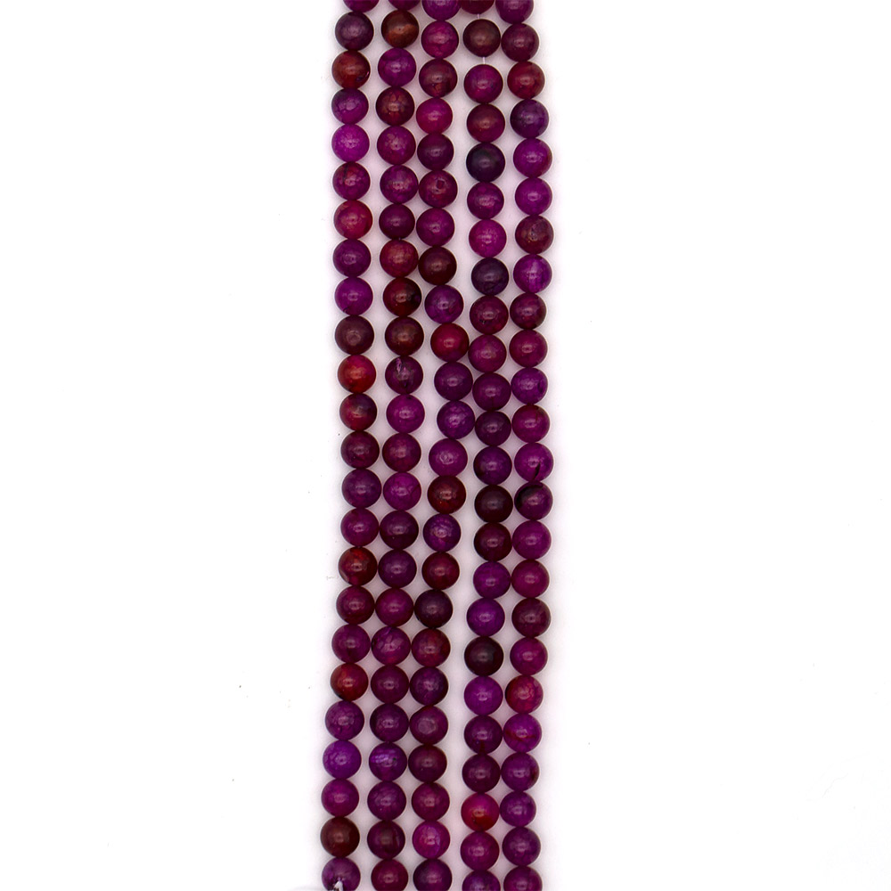 Фото товара агат кракле шар цвет фуксия 10 мм