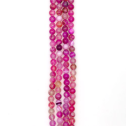 Фото товара агат кракле шар цвет розовый 12 мм