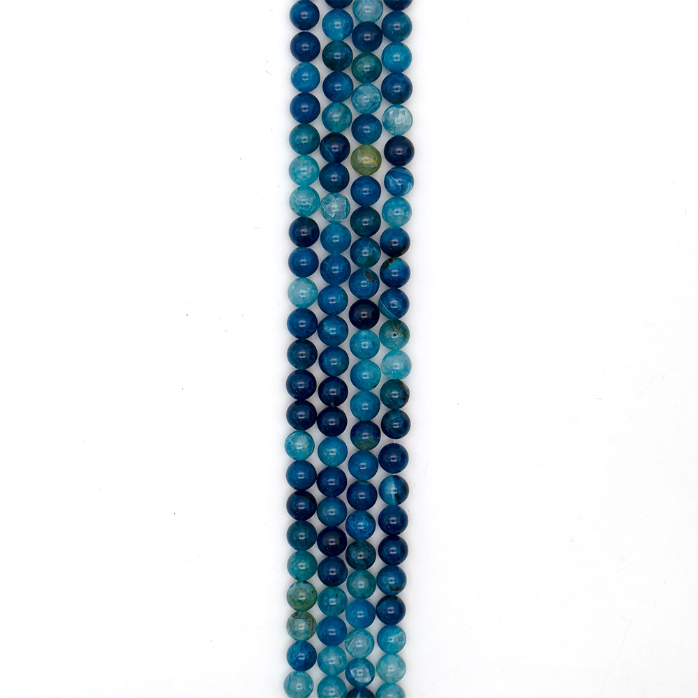 Фото товара агат кракле шар цвет сине-зеленый 10 мм