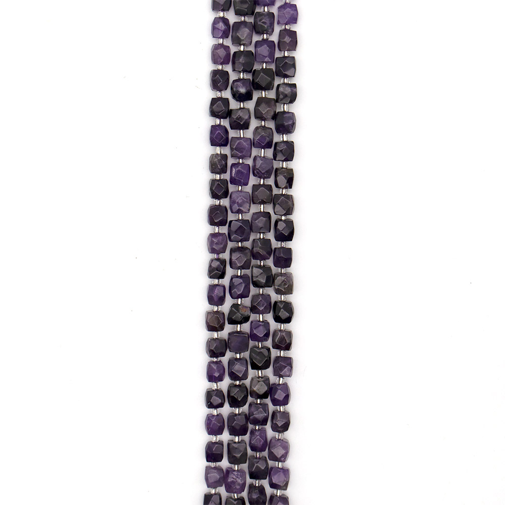 Фото товара аметист кубик граненый 10 мм