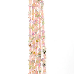 Фото товара цитрин,аметист,розовый кварц,пренит крошка необработанная 14*10 мм