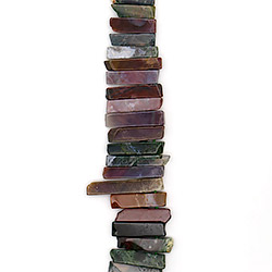 Микс агат,яшма,халцедон пластины на увеличение от 32*10 до 53*10 мм