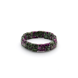 Браслет из цоизита 15*12 мм грань