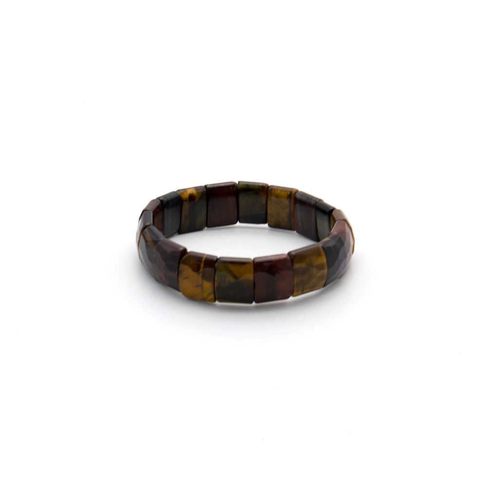 Фото товара браслет из тигрового,бычьего,соколиного глаза 15*12 мм грань