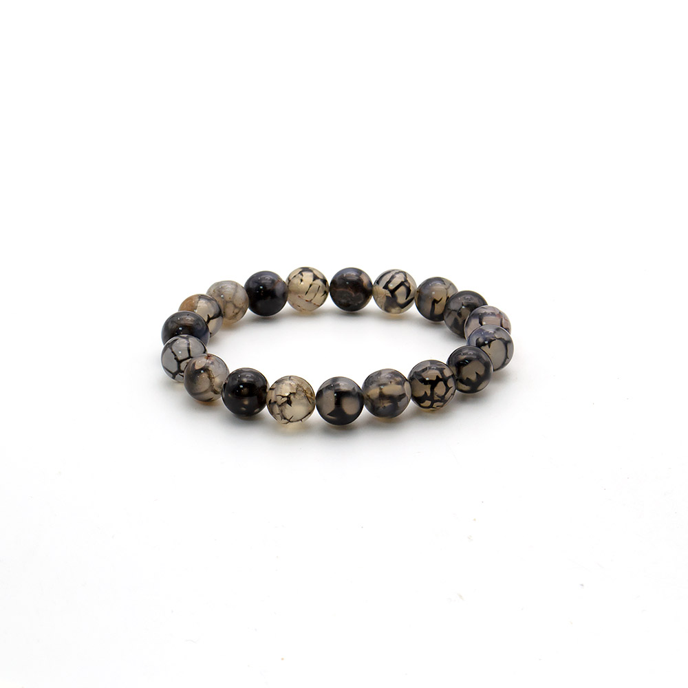 Фото товара браслет из агата темно-синего в.с.10 мм