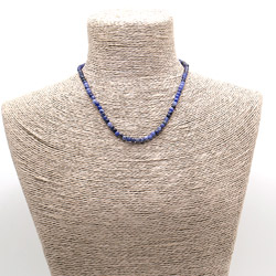 Бусы-чокер из содалита темного 4 мм