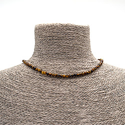 Фото товара бусы-чокер из тигрового глаза 4 мм