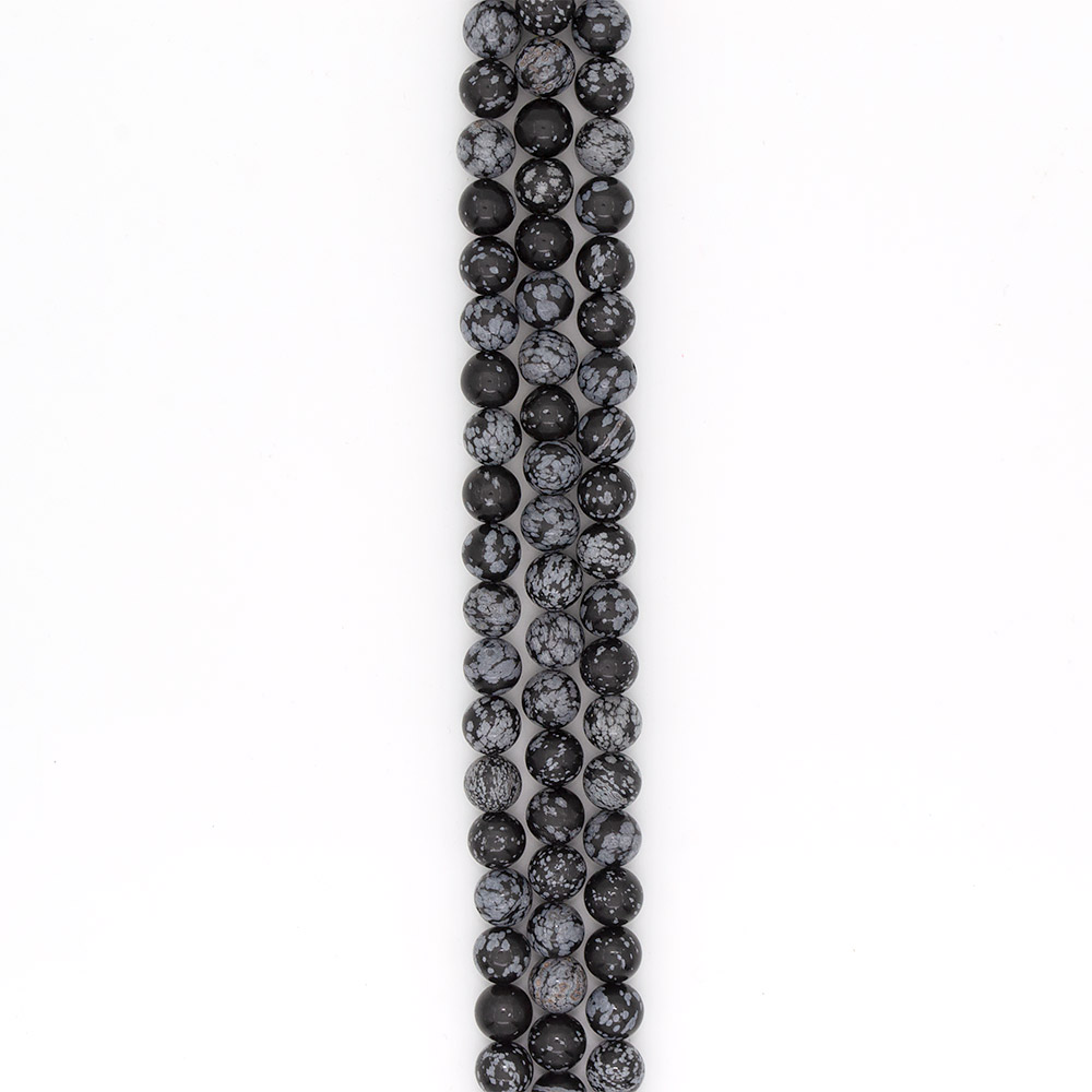 Фото товара обсидиан снежный шар 12 мм