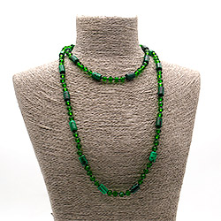 Бусы из малахита имитации цилиндр 