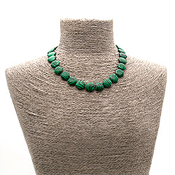 Бусы из малахита имитации таблетка 6ти гр