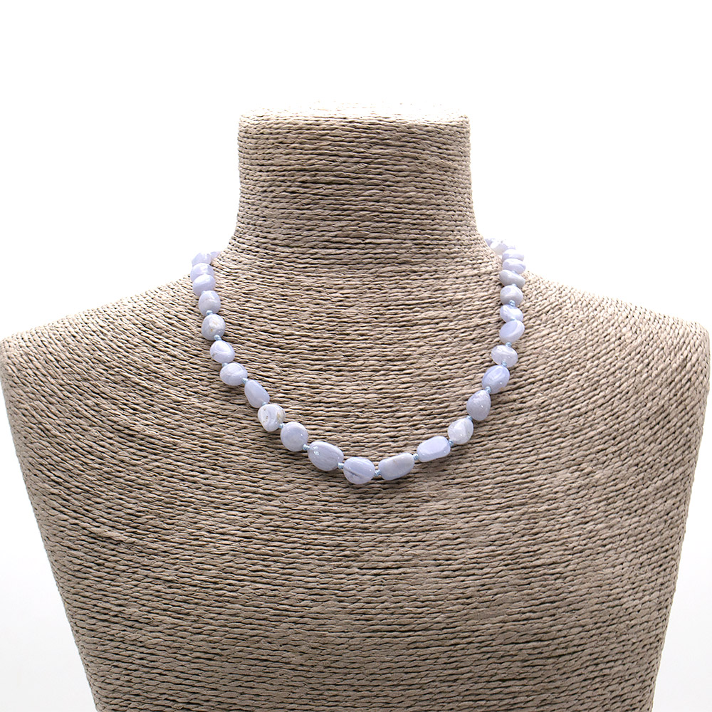 Фото товара бусы из сапфирина галтовка 10*8 мм